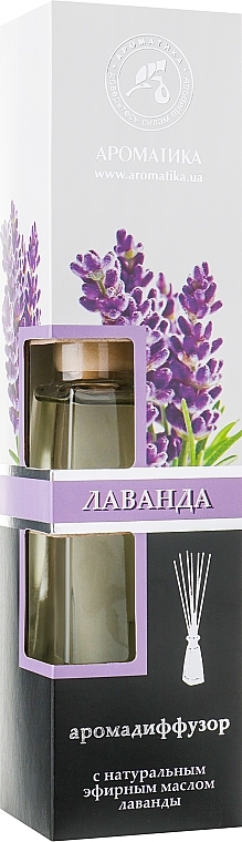 Reed Diffuser "Natural Lavender Essential Oil" - Aromatika — photo N1