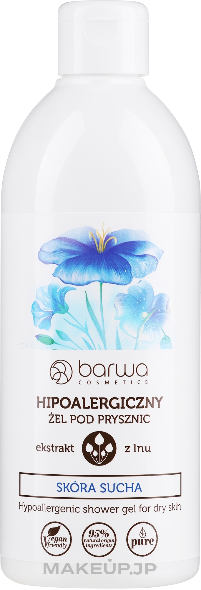 Hypoallergenic Shower Gel with Flax Extract - Barwa Hypoallergenic Shower Gel — photo 400 ml