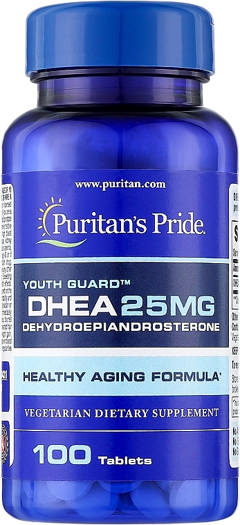 Supplement 'Dehydroepiandrosterone', 25 mg - Puritan's Pride DHEA — photo N2