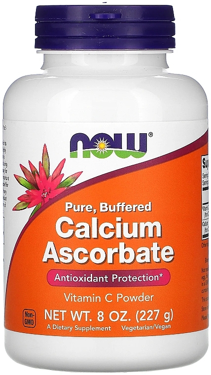 Calcium Ascorbate, 227g - Now Foods Pure Buffered Calcium Ascorbate Vitamin C Powder — photo N1