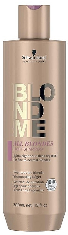 Shampoo for All Blonde Hair Types - Schwarzkopf Professional Blondme All Blondes Light Shampoo — photo N3