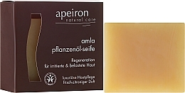 Skin Regenerating Natural Soap "Amla" - Apeiron Amla Plant Oil Soap — photo N1