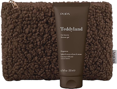 セット - Pupa Teddyland Coconut Milk And Cocao Beans (sh/gel/200ml + bag) — photo N1