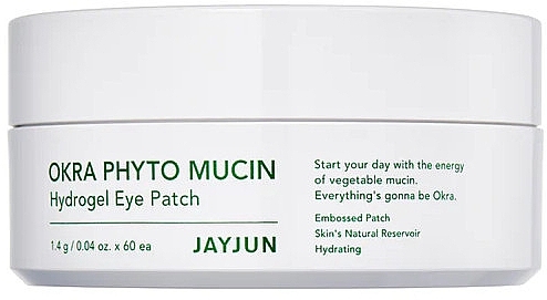 Rejuvenating Hydrogel Patch with Okra Phyto Mucin - Jayjun Okra Phyto Mucin Hydrogel Eye Patch — photo N1