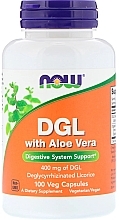 Dietary Supplement, 400mg - Now Foods DGL With Aloe Vera — photo N1