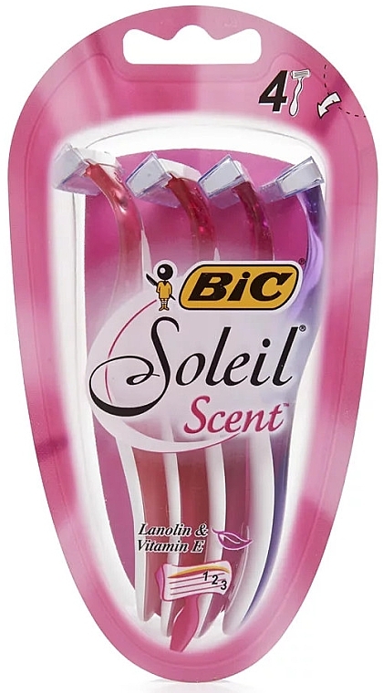 Disposable Razors, 4 pcs - Bic Soleil Scent — photo N1