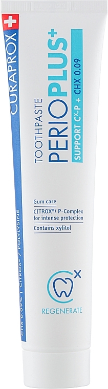 Chlorhexidine 0.09% Toothpaste - Curaprox PerioPlus+ Support Toothpaste — photo N1