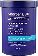 Fragrances, Perfumes, Cosmetics Bleaching Powder - Master LUX Professional Blue Hair Bleaching Powder