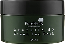 Fragrances, Perfumes, Cosmetics Repairing Mask with Centella Extract and Green Tea - PureHeal's Centella 65 Green Tea Pack