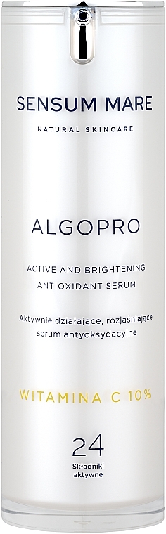 Brightening Antioxidant Serum with 10% Vitamin C - Sensum Mare Algopro C Active And Brightening Antioxidant Serum — photo N1