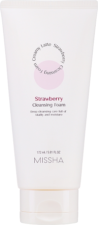 Strawberry Cleansing Foam - Missha Creamy Latte Strawberry Cleansing Foam — photo N1