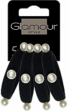 Fragrances, Perfumes, Cosmetics Hair Ties, black with pearls - Glamour