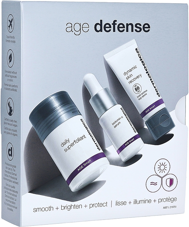 Set - Dermalogica Age Defense Kit (powder/13ml + ser/10ml + cr/12ml) — photo N1