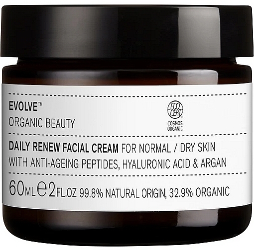 Face Cream - Evolve Organic Beauty Daily Renew Facial Cream — photo N2