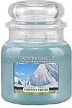 Fragrances, Perfumes, Cosmetics Scented Candle in Jar - Country Candle Cotton Fresh