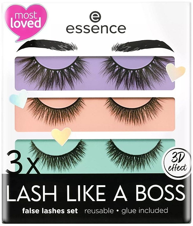 False Lash Set - Essence Set 3 x Lash Like A Boss 01-My Most Loved Lashes False Eyelashes — photo N1