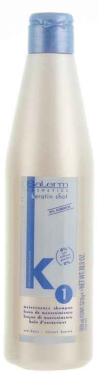 Keratin Shampoo - Salerm Keratin Shot Maintenance Shampoo — photo N1