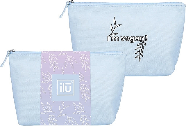 Cotton Cosmetic Bag, blue - Ilu Cotton Cosmetic Bag — photo N2