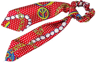 Scarf Scrunchie, red polka dot - Lolita Accessories — photo N2