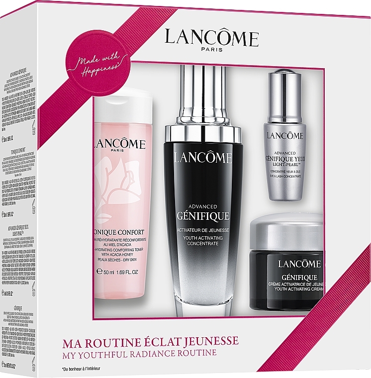 Set - Lancome Genifique (serum/50ml + eye/serum/5ml + d/cr/15 ml + tonique/50ml) — photo N3