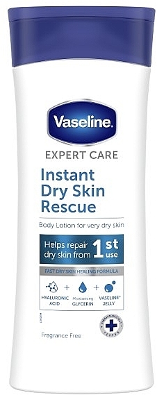 Firming & Moisturising Body Lotion - Vaseline Expert Care Instant Dry Skin Rescue Body Lotion — photo N1