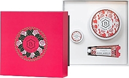 Fragrances, Perfumes, Cosmetics Set - Benamor Rose Amelie Gift Set (lip/balm/12ml + h/cr/30ml + b/butter/200ml)
