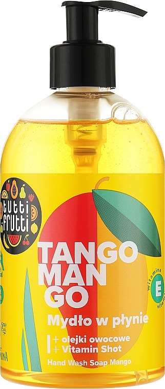Liquid Soap "Peach and Mango" - Farmona Tutti Frutti Hand Wash Soap — photo N1