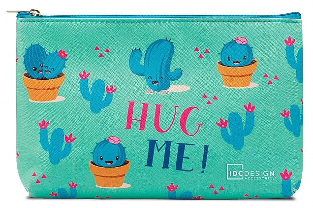 Makeup Bag with Pattern, turquoise - IDC Design Accessories Cosmetig Bag — photo N1