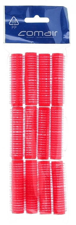 Velcro Plus Curlers Set, 12 pcs, 13mm, red - Comair — photo N1