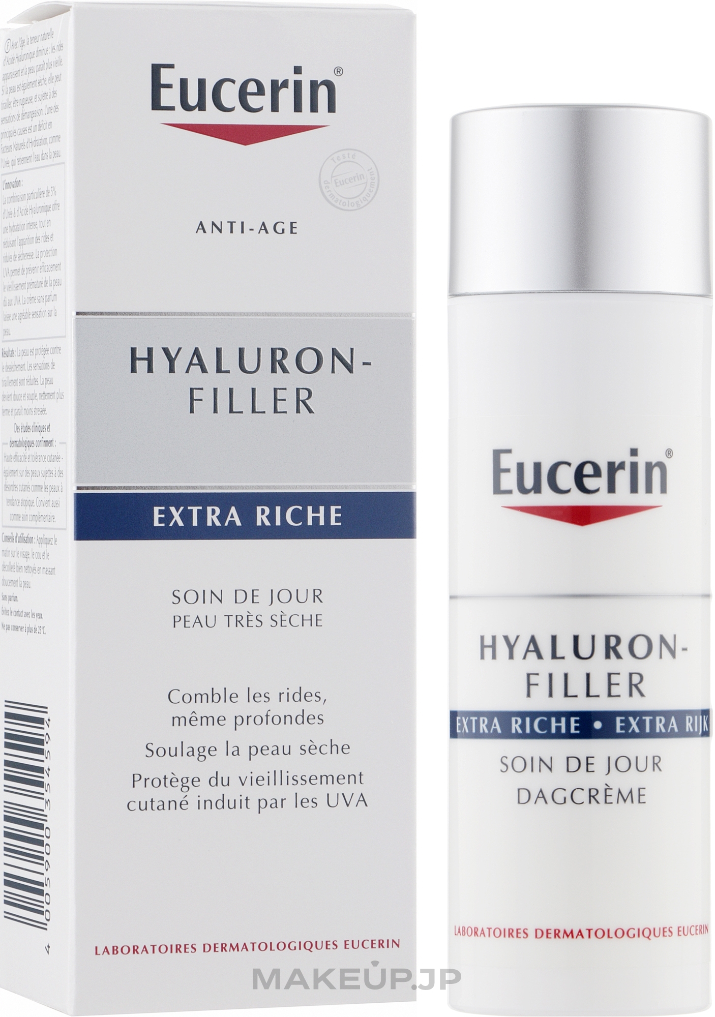 Day Cream for Face - Eucerin Hyaluron-Filler Extra Riche Day Cream — photo 50 ml