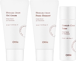 キット - Ottie Blemish Clean Miniature Set (foam/30ml + ton/30ml + cr/30ml) — photo N2