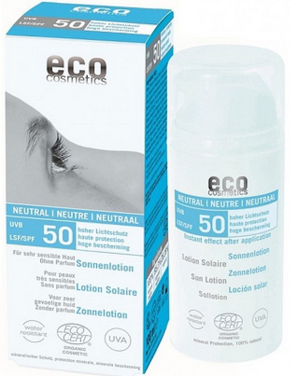 Scent-Free Sun Lotion - Eco Cosmetics Sun Lotion SPF 50 — photo N1