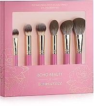 Fragrances, Perfumes, Cosmetics Makeup Brush Set, 6 pcs. - Boho Beauty Makeup Brush Set