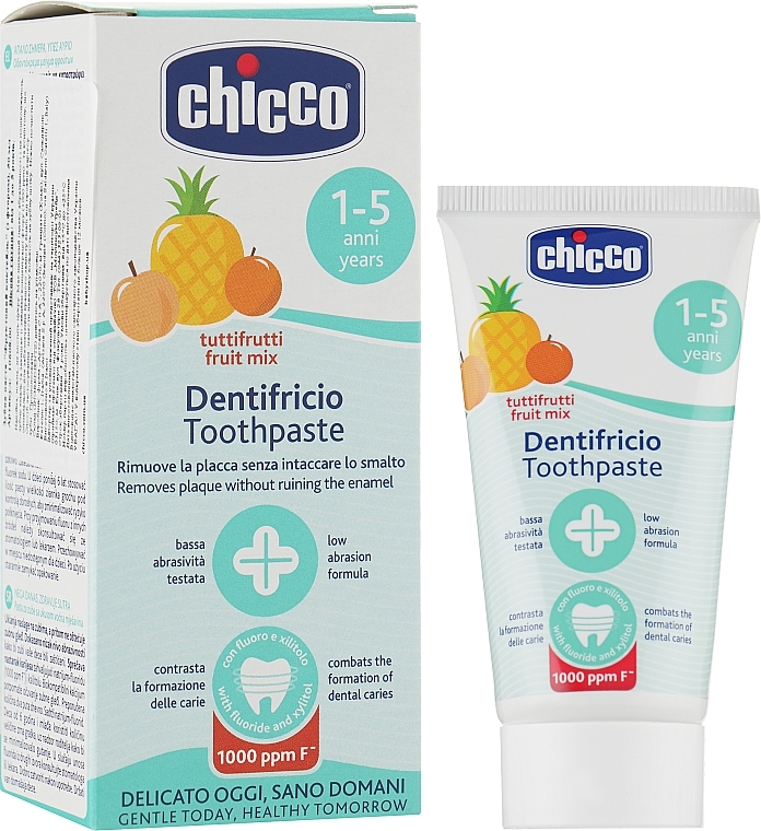 Tutti-Frutti Fluoride Toothpaste, 1+ year - Chicco — photo N6