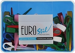 Fragrances, Perfumes, Cosmetics Small Plastic Claw Clips, multicolor, 00046 - Eurostil