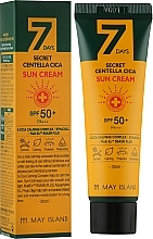 Centella Facial Sunscreen - May Island 7 Days Secret Centella Cica Sun Cream SPF 50 — photo N1
