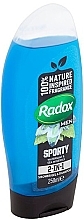 Shampoo-Shower Gel 2in1 - Radox Men Feel Sporty 2in1 Shower Gel — photo N2