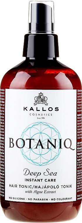 Instant Hair Tonic Spray - Kallos Cosmetics Botaniq Deep Sea Instant Care Hair Tonic — photo N1