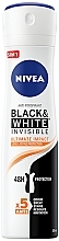 Deodorant Spray 5in1 - Nivea Black & White Invisible Ultimate Impact 5in1 Antyperspirant Spray — photo N1