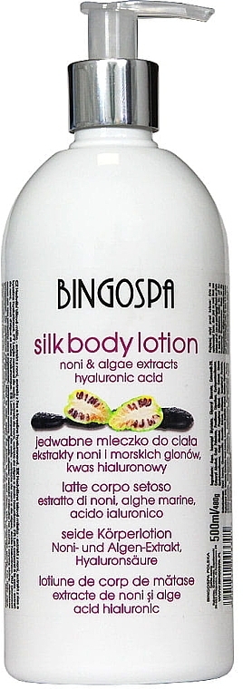 Body Silk Lotion with Noni Seaweed Extract and Olive Oil - BingoSpa — photo N4