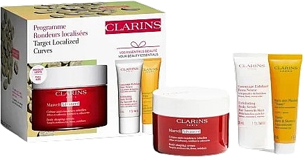 Set - Clarins Masvelt Set (b/cr/200ml + b/scrub/30ml + sh/con/10ml) — photo N1