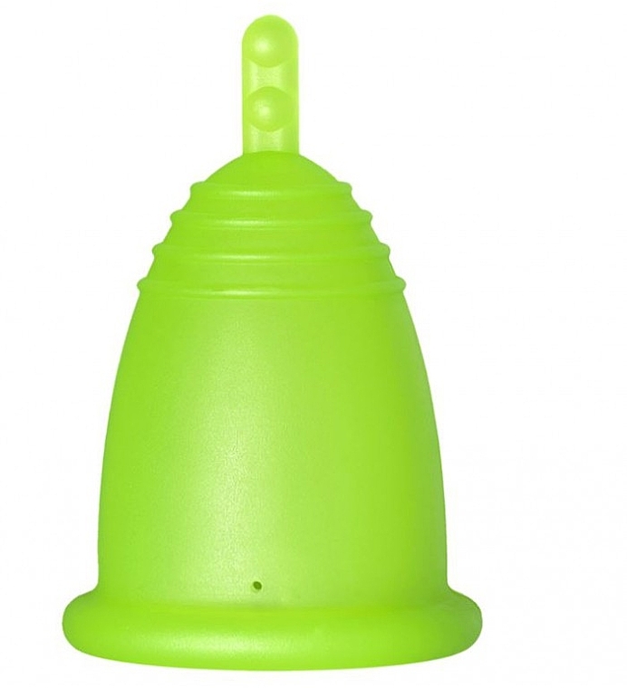 Menstrual Cup, size M, green - MeLuna Classic Menstrual Cup Stem — photo N1