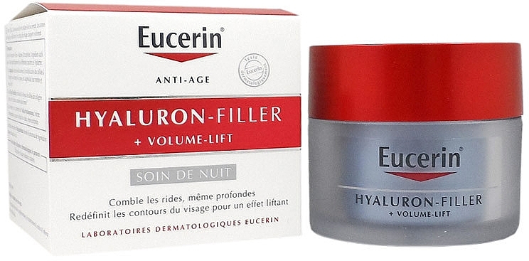Night Face Cream - Eucerin Hyaluron-Filler+Volume-Lift Night Cream — photo N3