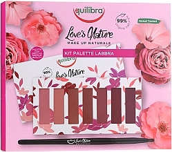 Fragrances, Perfumes, Cosmetics Lipstick Set with Brush - Equilibra Love’s Nature Lip Palette Kit