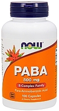 Vitamins "PABA", 500mg - Now Foods PABA B-Complex Family — photo N1