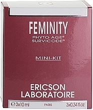 Fragrances, Perfumes, Cosmetics Set - Ericson Laboratoire Feminity Mini Kit (mask/10ml + cream/10ml + cream/10ml)