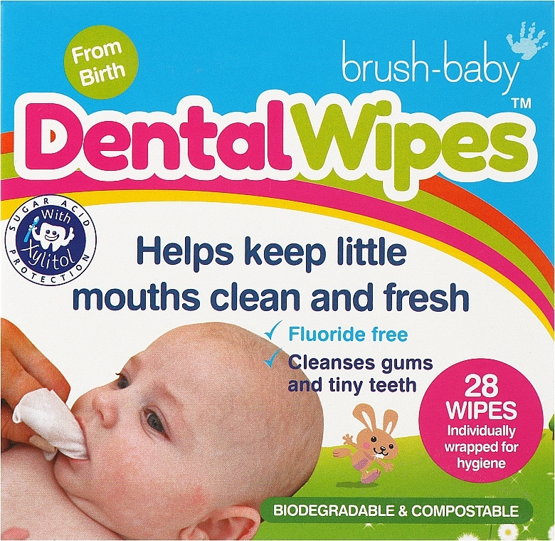 Disposable Baby Dental Wipes - Brush-Baby — photo N1