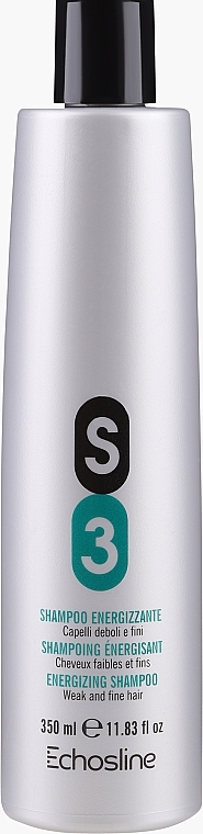 Strengthening Shampoo for Thin & Weakened Hair - Echosline S3 Invigorating Shampoo — photo N1