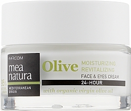 Moisturising & Revitalising Face and Eye Cream - Mea Natura Olive 24h Moisturizing And Revitalizing Face&Eyes Cream — photo N1