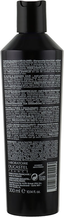 Blonde Hair Shampoo - Laboratoire Ducastel Subtil Color Lab Blond Infini Anti-Yellowish Shine Shampoo — photo N2